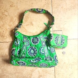 Vera Bradley Cupcake Green Patterned Women's Bag And Wallet
